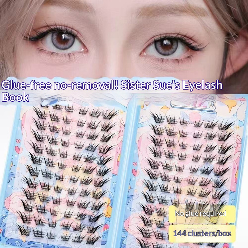 Eyelash Extension Uv Glue - 120 Cluster Tidak Perlu Lem Bulu