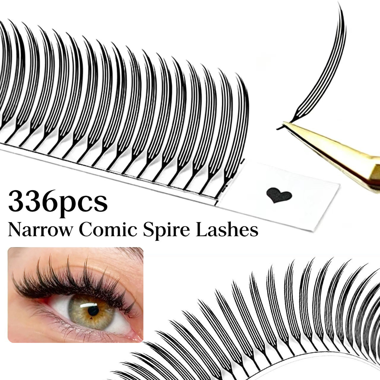 Eyelash Extension Hybrid - MIOFIA Bulu Mata Palsu Spire Komik