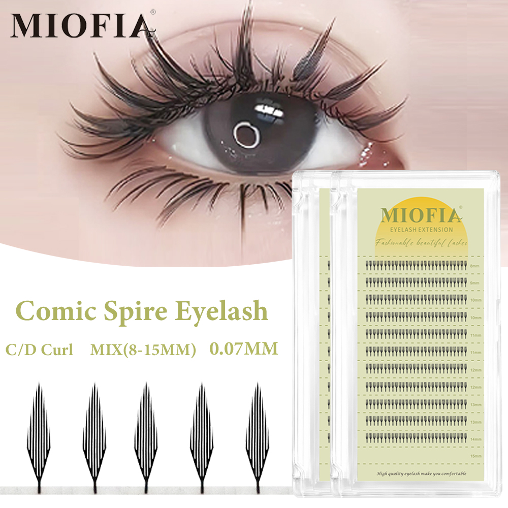 Eyelash Extension Hybrid - Ekstensi Bulu Mata Anime Spire Bentuk