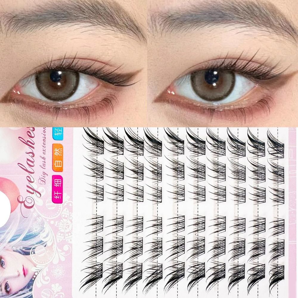 Eyelash Extension Human Hair - Bulu Mata Cluster Mata Kucing 3D