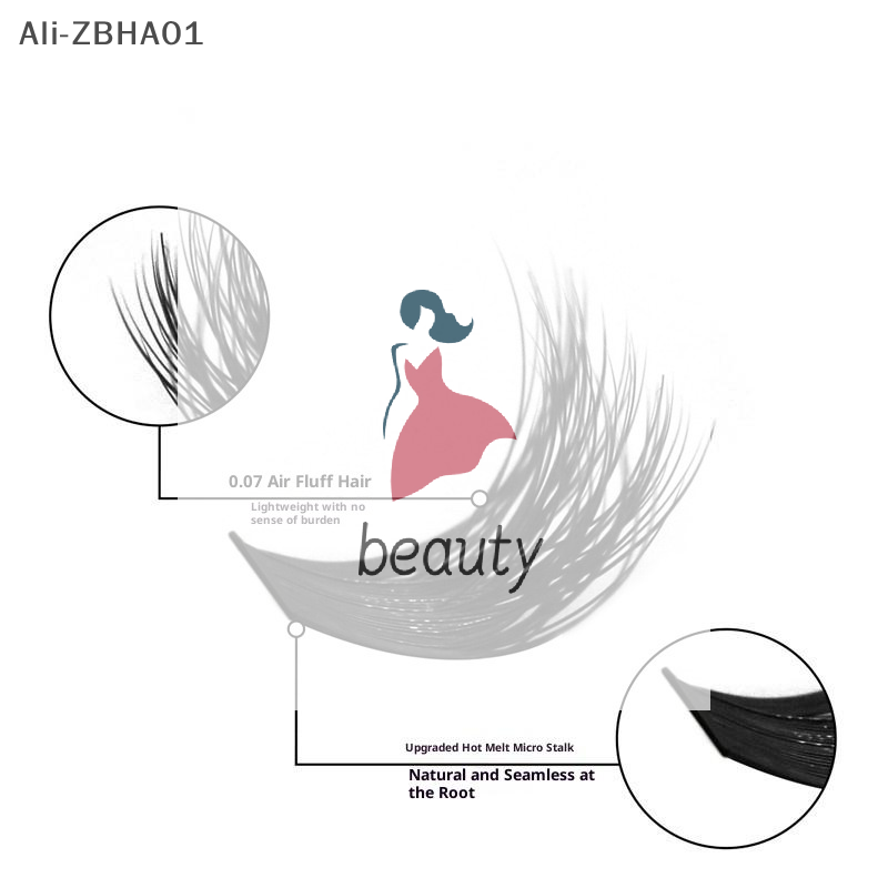 Eyelash Extension Volume - Bulu Mata 3D Faux Mink Wispy,