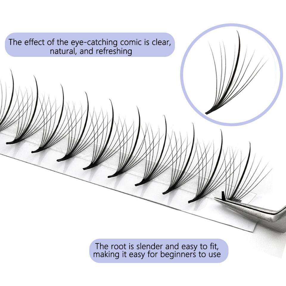 AGUUD 3D 5D 7D 9D 11D 13D 15D  - Eyelash Extension Hybrid ulasan dan harga