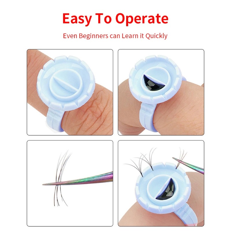 100 Buah Wadah Tempat Pigmen T - Eyelash Extension Repair ulasan dan harga