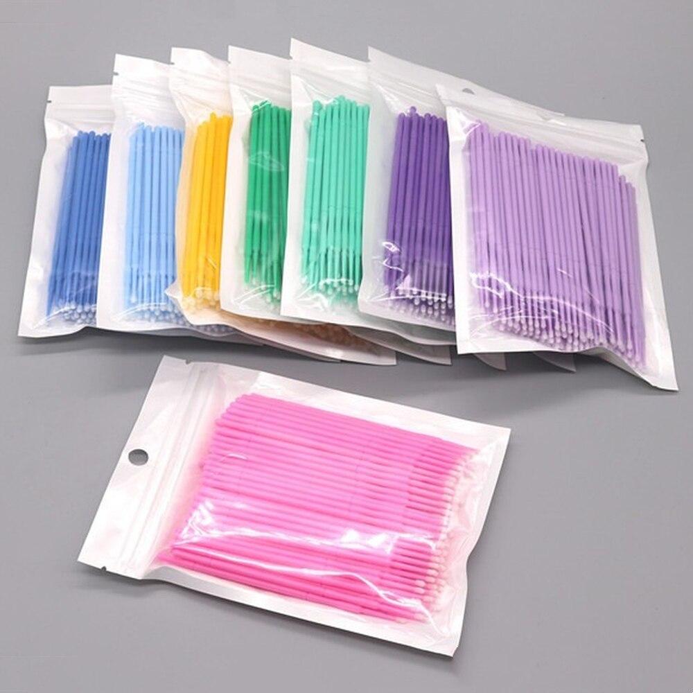 100 Buah/Lot Kuas Mikro Riasan - Lash Adhesive Glue ulasan dan harga