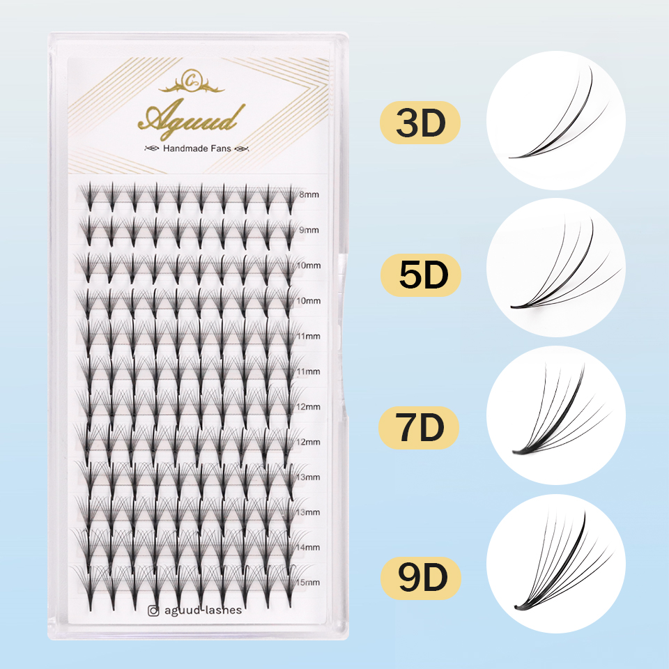 AGUUD 3D 5D 7D 9D ringan pengg - Eyelash Extension Hybrid ulasan dan harga