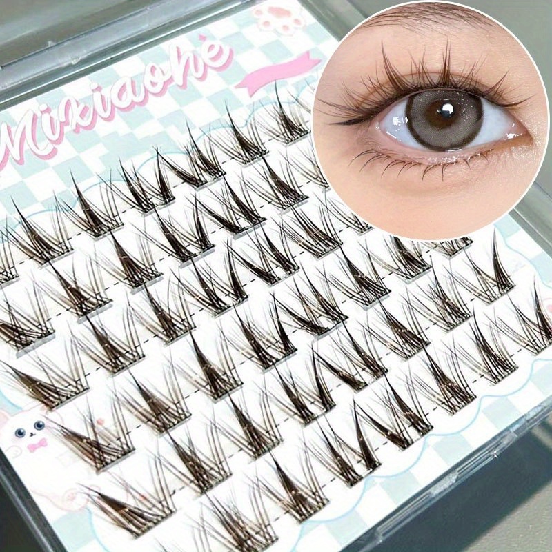 Mixiaohe Bulu Mata Cluster Tan - Lash Adhesive Glue ulasan dan harga