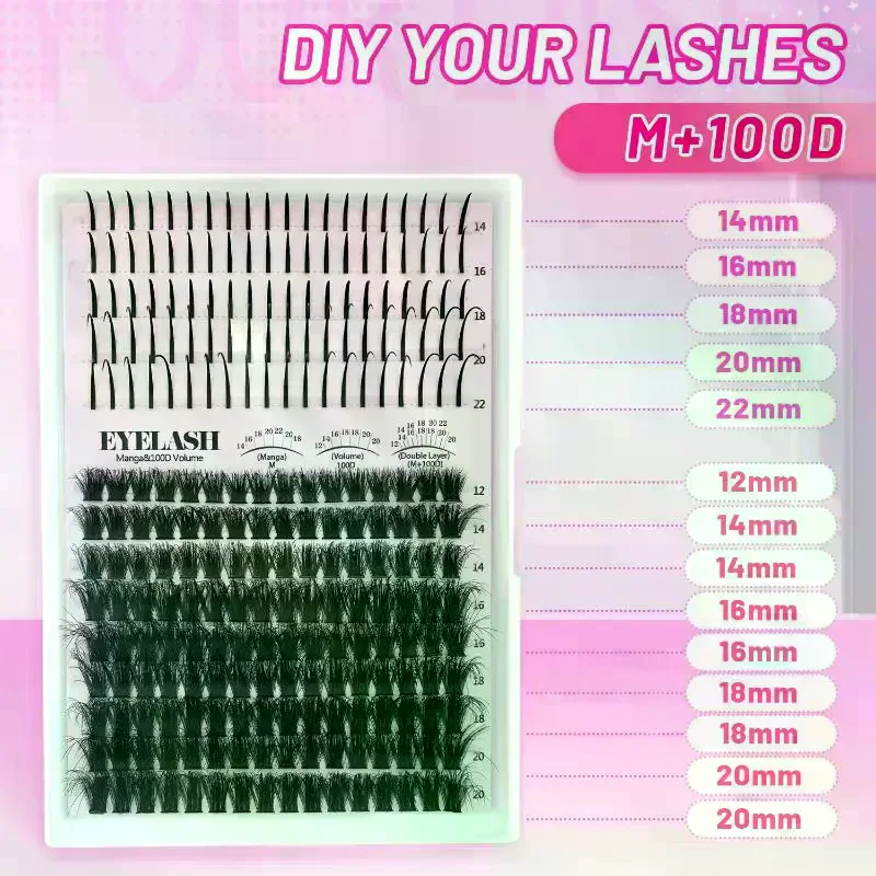 Kit Bulu Mata Lash Clusters, B - Eyelash Extension Volume ulasan dan harga