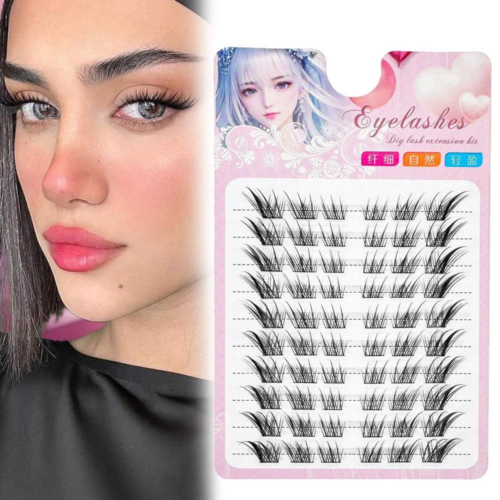 Bulu Mata Cluster Mata Kucing  - Eyelash Extension Human Hair ulasan dan harga