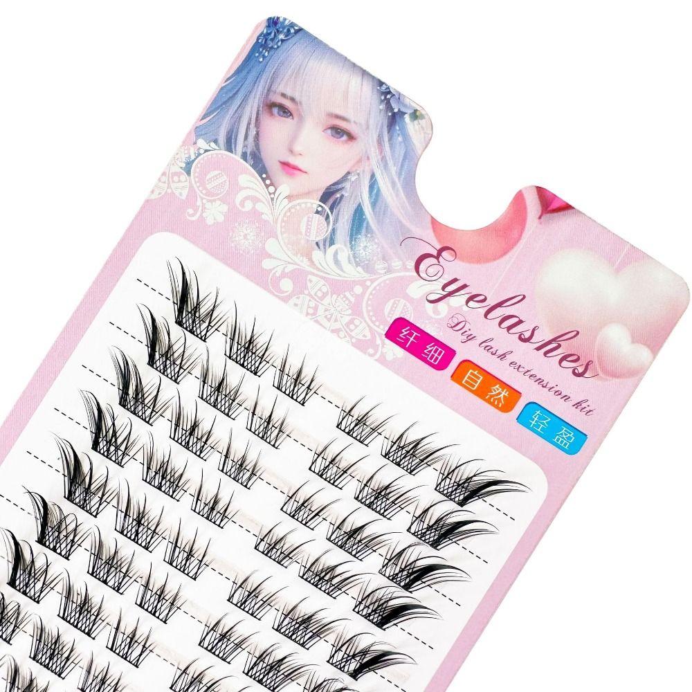 Bulu Mata Cluster Mata Kucing  - Eyelash Extension Human Hair ulasan dan harga
