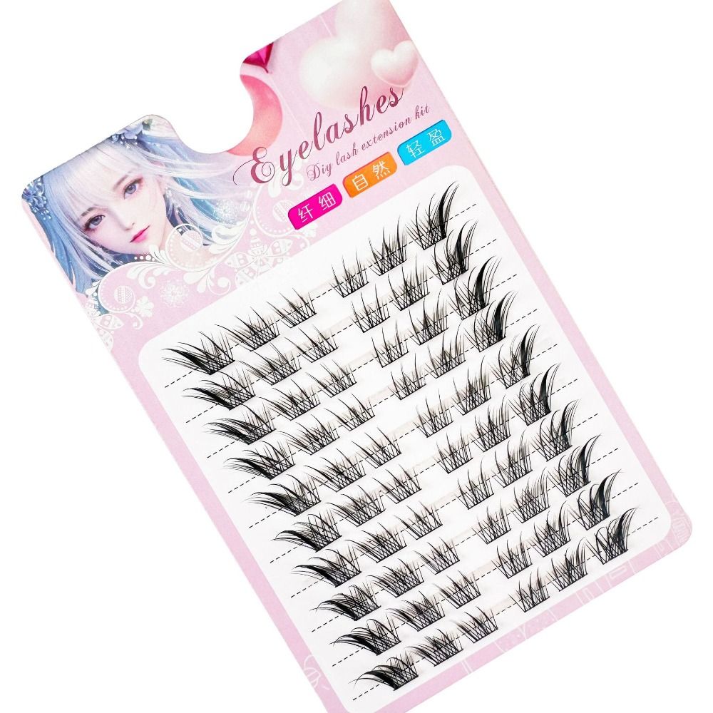 Bulu Mata Cluster Mata Kucing  - Eyelash Extension Human Hair ulasan dan harga