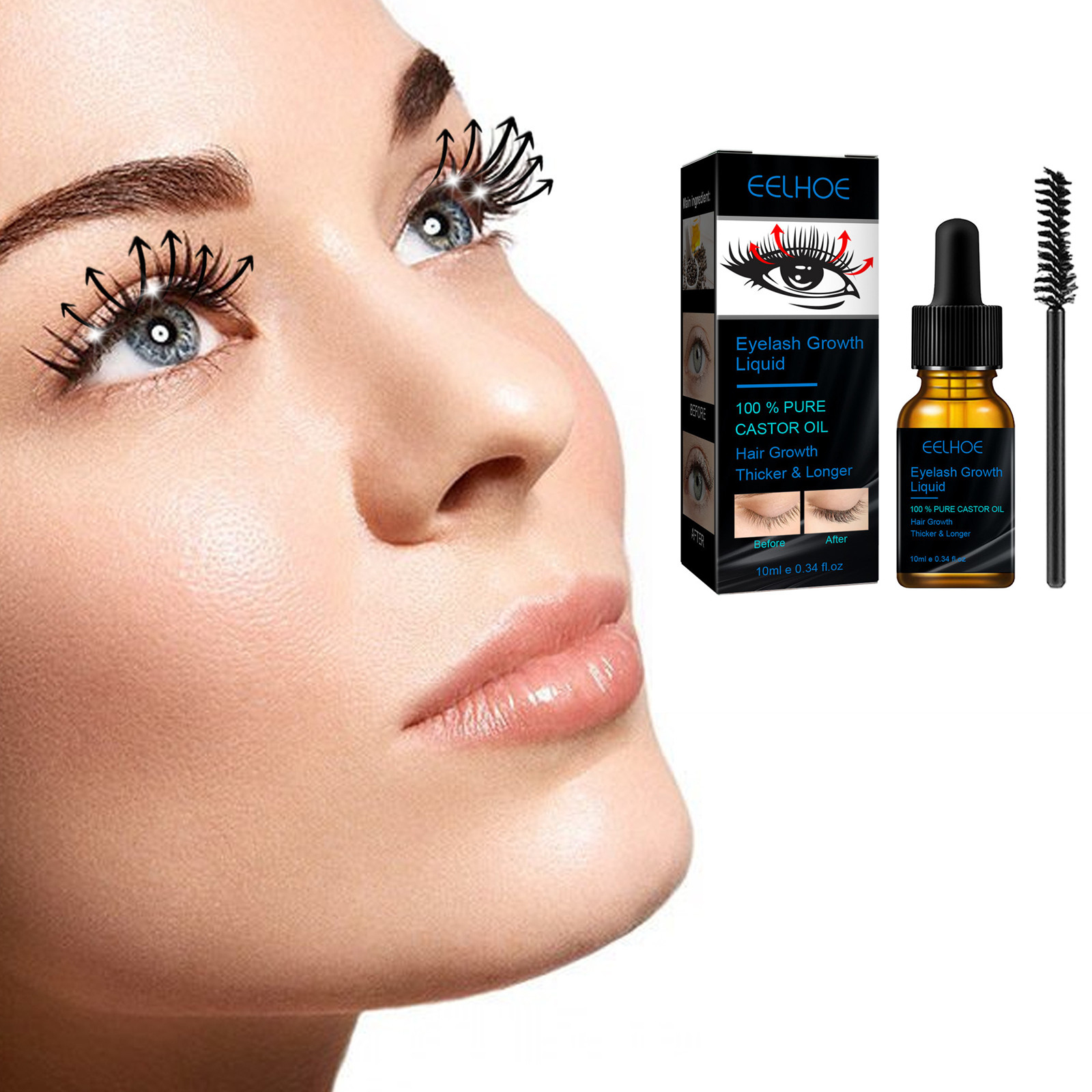 Serum Penumbuh Bulu Mata Minya - Eyelash Extension Human Hair ulasan dan harga